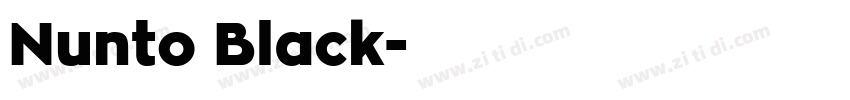 Nunto Black字体转换